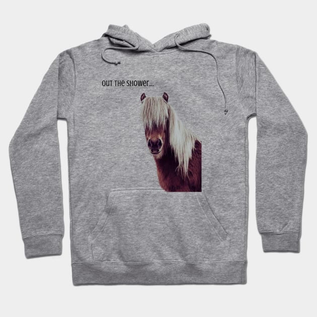 Out the shower horse T-Shirt Hoodie, Apparel, Mug, Sticker, Gift design Hoodie by SimpliciTShirt